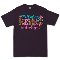 Plum half of my haert is deployed olivia Premium Tee - OliviaCreatesArt