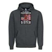 Smoke my favorite firefighter calls me sister. Zipper Hoodie - linhVisuals