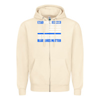 Sandshell blue lives matter for police officer Zipper Hoodie - linhVisuals