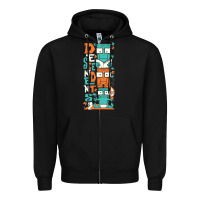 Black oke 15 Zipper Hoodie - linhVisuals