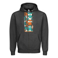 Charcoal Heather oke 15 Zipper Hoodie - linhVisuals