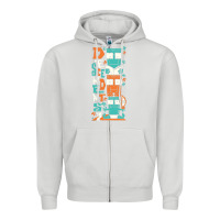 Dove Grey oke 15 Zipper Hoodie - linhVisuals
