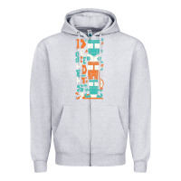 Heather Grey oke 15 Zipper Hoodie - linhVisuals