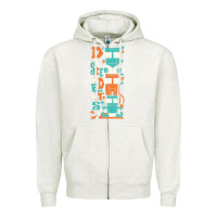 Oatmeal Heather oke 15 Zipper Hoodie - linhVisuals