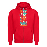 Red oke 15 Zipper Hoodie - linhVisuals