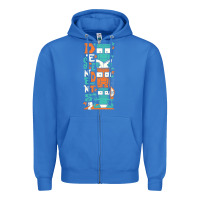 True Royal oke 15 Zipper Hoodie - linhVisuals