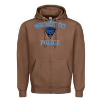 Chestnut massachusetts state police Zipper Hoodie - linhVisuals
