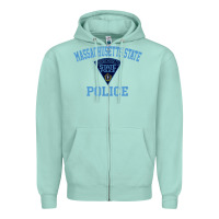 Seafoam massachusetts state police Zipper Hoodie - linhVisuals