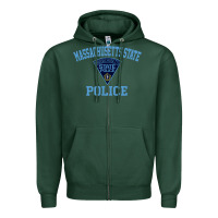 Sports Green massachusetts state police Zipper Hoodie - linhVisuals
