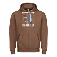 Chestnut national police week shirt in memory and honor us flag Zipper Hoodie - linhVisuals
