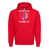 National Police Week Shirt In Memory And Honor Us Flag Zipper Hoodie | Teevron