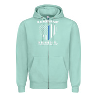 Seafoam national police week shirt in memory and honor us flag Zipper Hoodie - linhVisuals