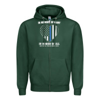 Sports Green national police week shirt in memory and honor us flag Zipper Hoodie - linhVisuals
