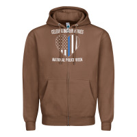 Chestnut national police week shirt vintage blue line american flag Zipper Hoodie - linhVisuals
