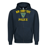Navy new jersey state police Zipper Hoodie - linhVisuals