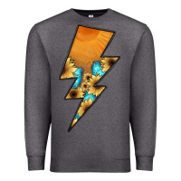Charcoal Heather Lightning Bolt Premium Sweatshirt - JahusDesignShop