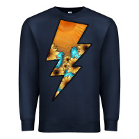 Navy Lightning Bolt Premium Sweatshirt - JahusDesignShop