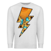 Oatmeal Heather Lightning Bolt Premium Sweatshirt - JahusDesignShop
