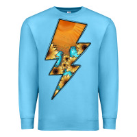 Ocean Blue Lightning Bolt Premium Sweatshirt - JahusDesignShop