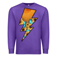 Purple Lightning Bolt Premium Sweatshirt - JahusDesignShop