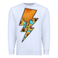 White Lightning Bolt Premium Sweatshirt - JahusDesignShop