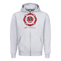 Heather Grey new orleans firefighter shirt firefighter gifts louisiana Zipper Hoodie - linhVisuals