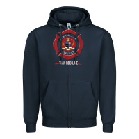 Navy new orleans firefighter shirt firefighter gifts louisiana Zipper Hoodie - linhVisuals