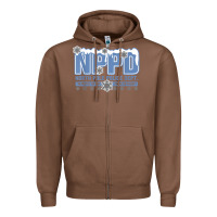 Chestnut north pole police department Zipper Hoodie - linhVisuals