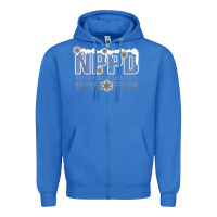 True Royal north pole police department Zipper Hoodie - linhVisuals