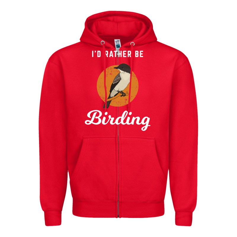 Birding Birdwatching Eastern Phoebe Zipper Hoodie by linhVisuals | Teevron
