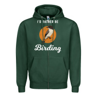 Sports Green birding birdwatching eastern phoebe Zipper Hoodie - linhVisuals