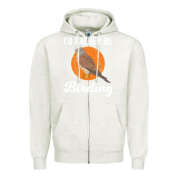 Oatmeal Heather birding birdwatching kestrel bird bird Zipper Hoodie - linhVisuals