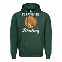 Sports Green birding birdwatching kestrel bird bird Zipper Hoodie - linhVisuals