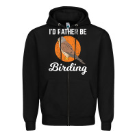 Black birding birdwatching kestrel bird bird Zipper Hoodie - linhVisuals