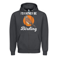 Smoke birding birdwatching kestrel bird bird Zipper Hoodie - linhVisuals