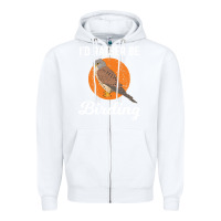 White birding birdwatching kestrel bird bird Zipper Hoodie - linhVisuals