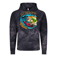 Cloud Black Summer Vibes Vintage Hoodie - CowhideDigitalArt