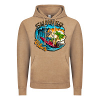 Vintage Coffee Summer Vibes Vintage Hoodie - CowhideDigitalArt