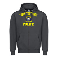 Smoke connecticut state police Zipper Hoodie - linhVisuals