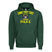 Sports Green connecticut state police Zipper Hoodie - linhVisuals