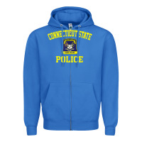 True Royal connecticut state police Zipper Hoodie - linhVisuals