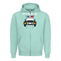 Seafoam cool policeman law enforcement deputy kawaii police mobile premium Zipper Hoodie - linhVisuals