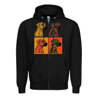 Black rhodesian ridgeback t  shirt rhodesian ridgeback dog gift idea t  shir Zipper Hoodie - linhVisuals
