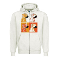 Oatmeal Heather rhodesian ridgeback t  shirt rhodesian ridgeback dog gift idea t  shir Zipper Hoodie - linhVisuals