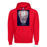 Red #tiga tche3 alex wajah pada grey satu kepala 10.000 yang days bermahko Zipper Hoodie - linhVisuals