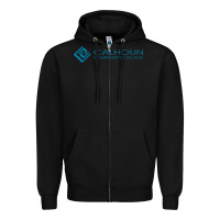Black calhoun community college Zipper Hoodie - linhVisuals