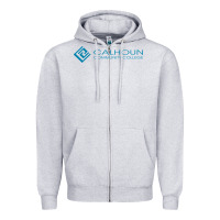 Heather Grey calhoun community college Zipper Hoodie - linhVisuals