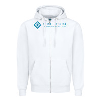 White calhoun community college Zipper Hoodie - linhVisuals