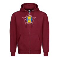 Burgundy philadelphia police t shirt   ppd Zipper Hoodie - linhVisuals
