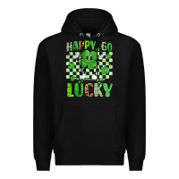 Black happy go lucky Premium Hoodie - Artiststas